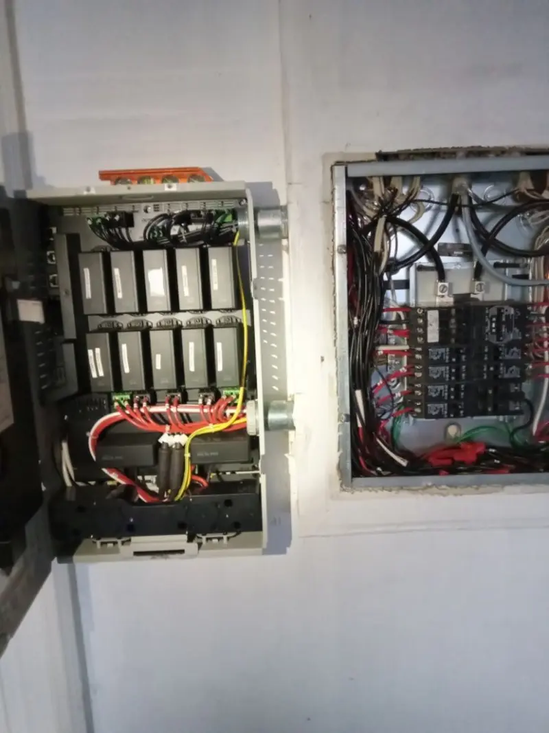 Electrical panel upgrade completed for Security Camera Wiring in North East